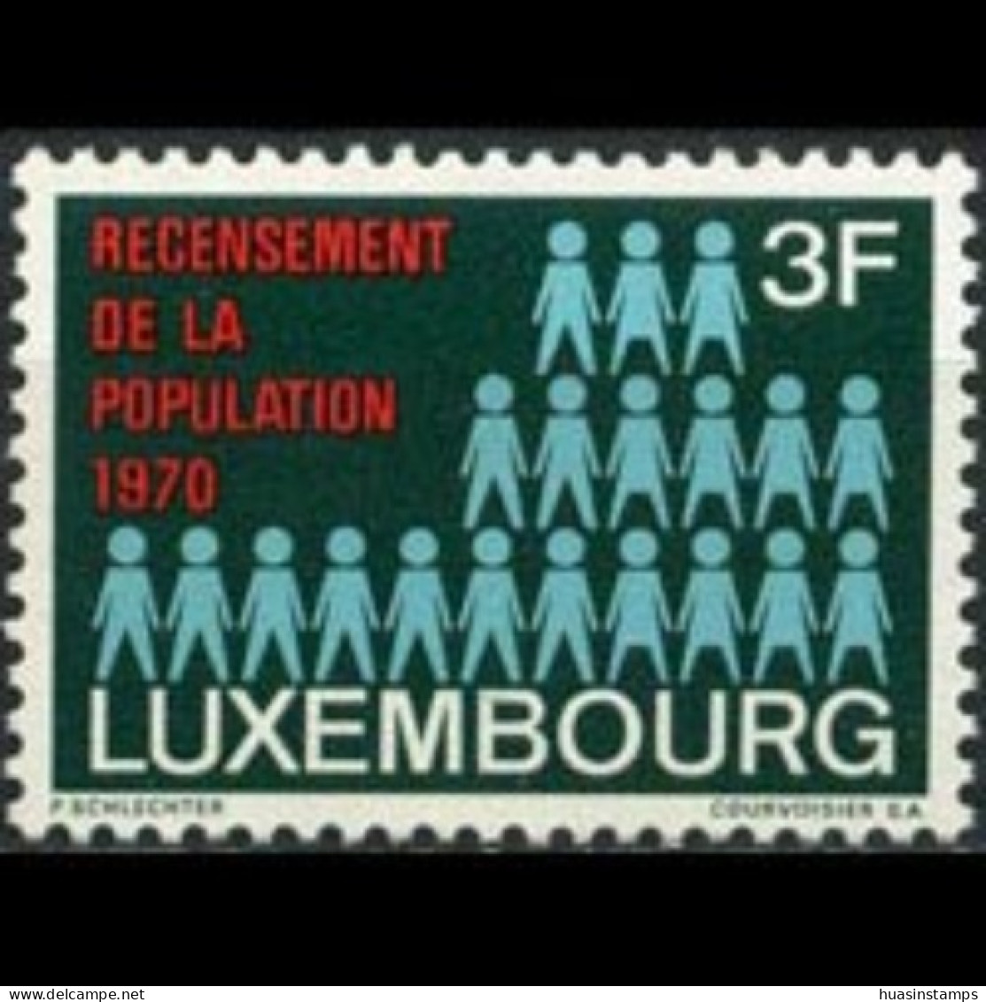 LUXEMBOURG 1970 - Scott# 492 Census Set Of 1 MNH - Neufs