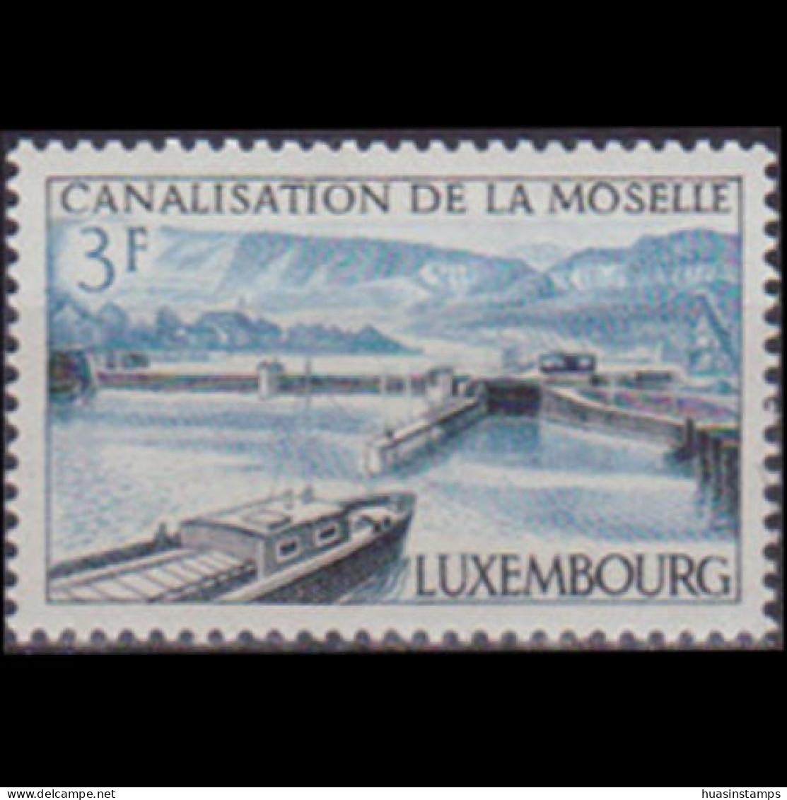 LUXEMBOURG 1964 - Scott# 410 Canal System Set Of 1 MNH - Nuevos