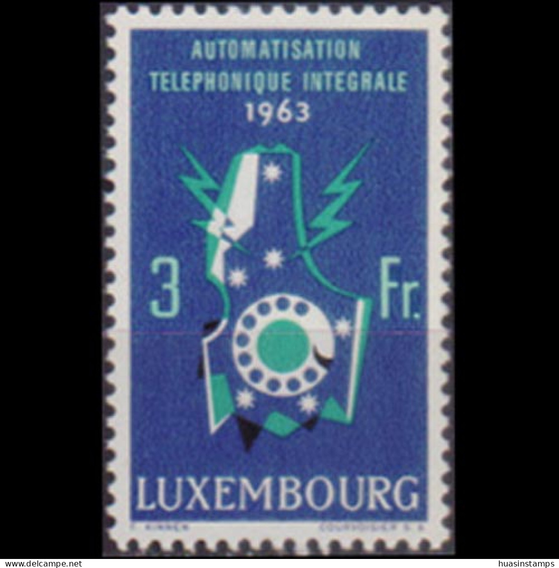 LUXEMBOURG 1963 - Scott# 406 Telephone Set Of 1 MNH - Unused Stamps