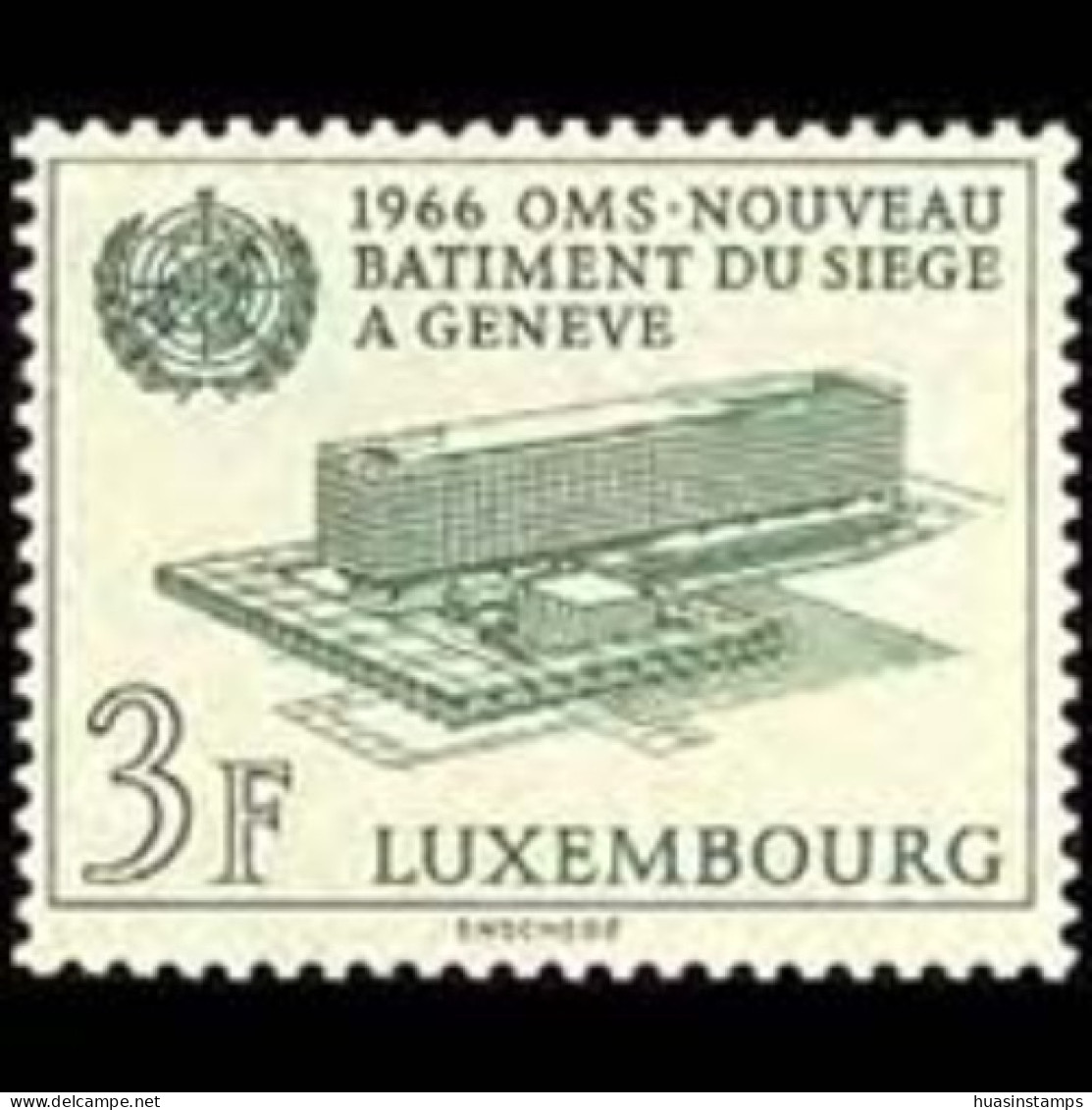 LUXEMBOURG 1965 - Scott# 434 WHO Headquarters Set Of 1 MNH - Unused Stamps