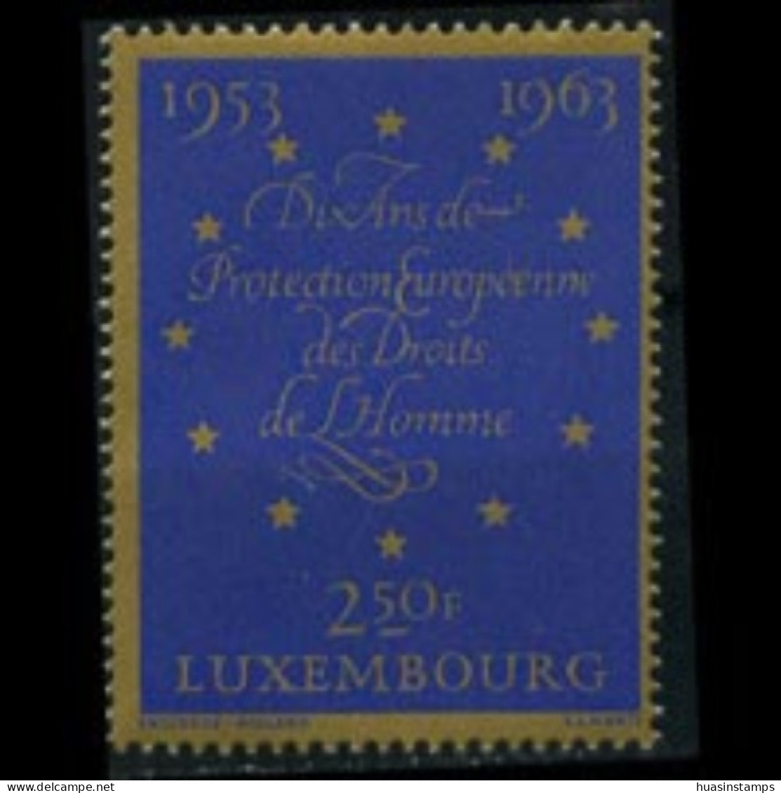 LUXEMBOURG 1963 - Scott# 402 Human Rights Set Of 1 MNH - Nuevos