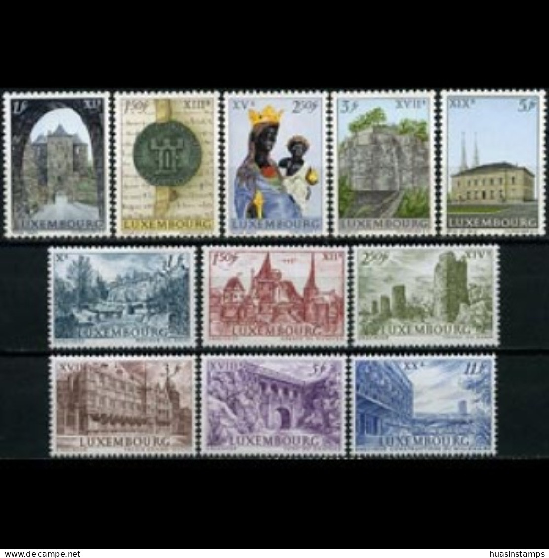 LUXEMBOURG 1963 - #389-99 City Millennium Set Of 11 MNH - Nuovi