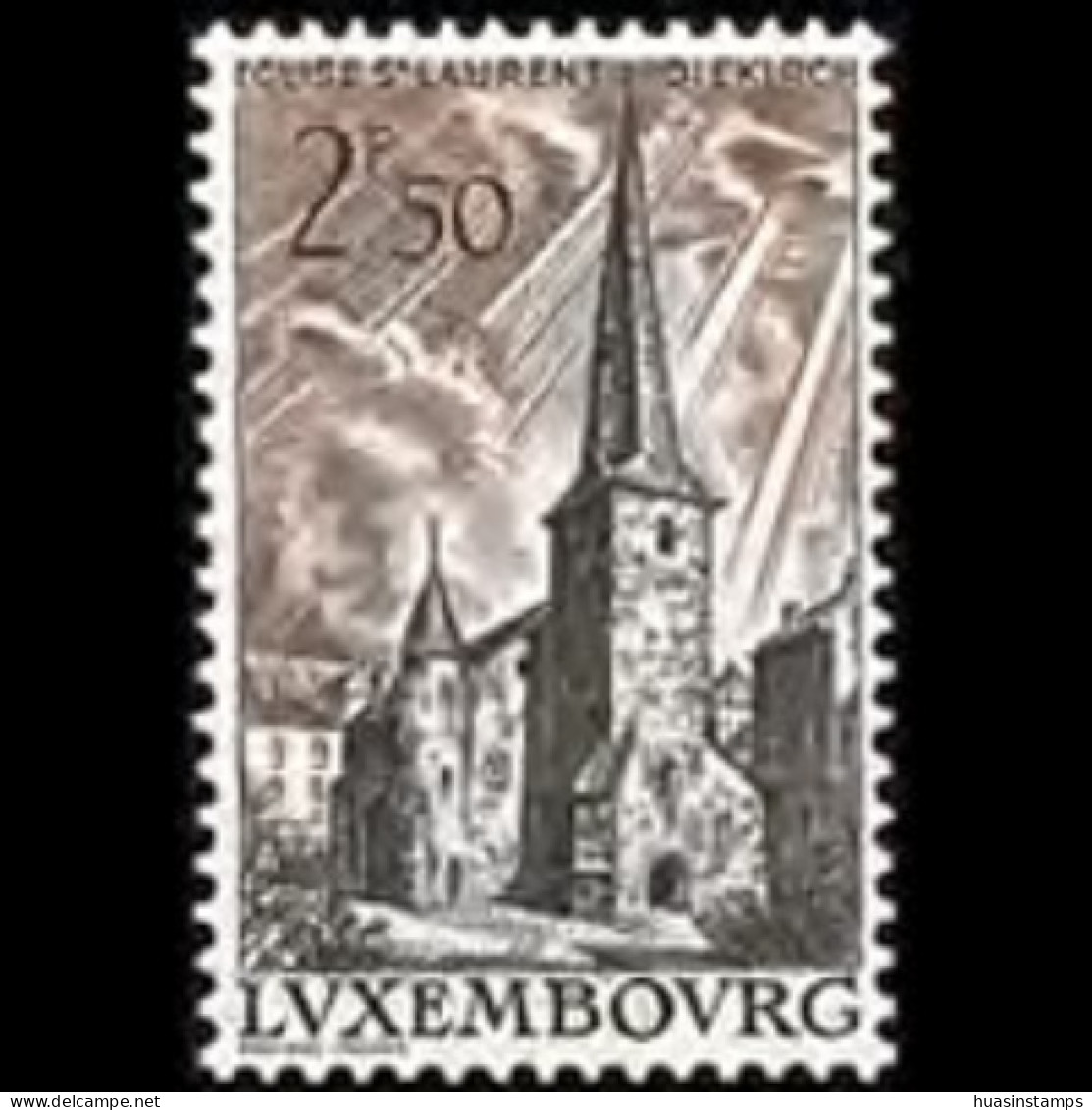 LUXEMBOURG 1962 - Scott# 388 St.Laurent Church Set Of 1 MNH - Neufs