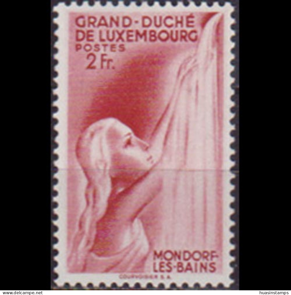 LUXEMBOURG 1939 - Scott# 216 Medicinal Bath Set Of 1 MNH - 1926-39 Charlotte De Profil à Droite