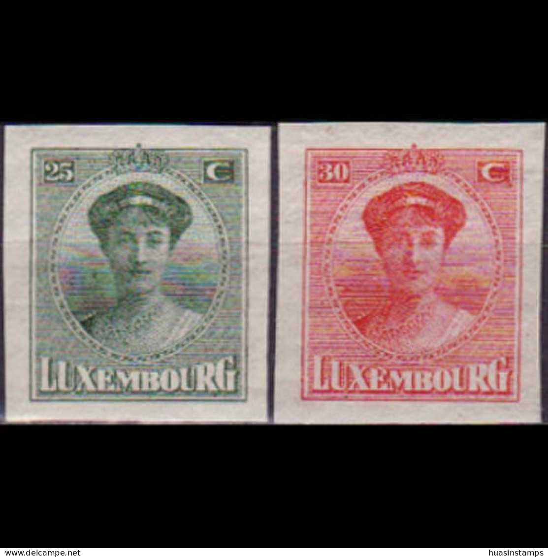 LUXEMBOURG 1922 - Scott# 149-50 Duchess-Exhib. Set Of 2 MNH - 1895 Adolphe Profil