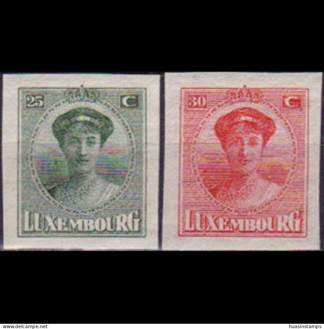 LUXEMBOURG 1922 - Scott# 149-50 Duchess-Exhib. Set Of 2 MNH - 1895 Adolphe Right-hand Side