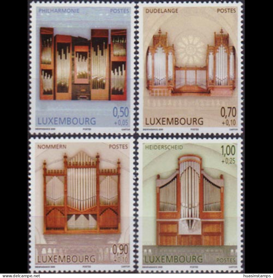 LUXEMBOURG 2009 - Scott# B466-9 Pipe Organs Set Of 4 MNH - Neufs