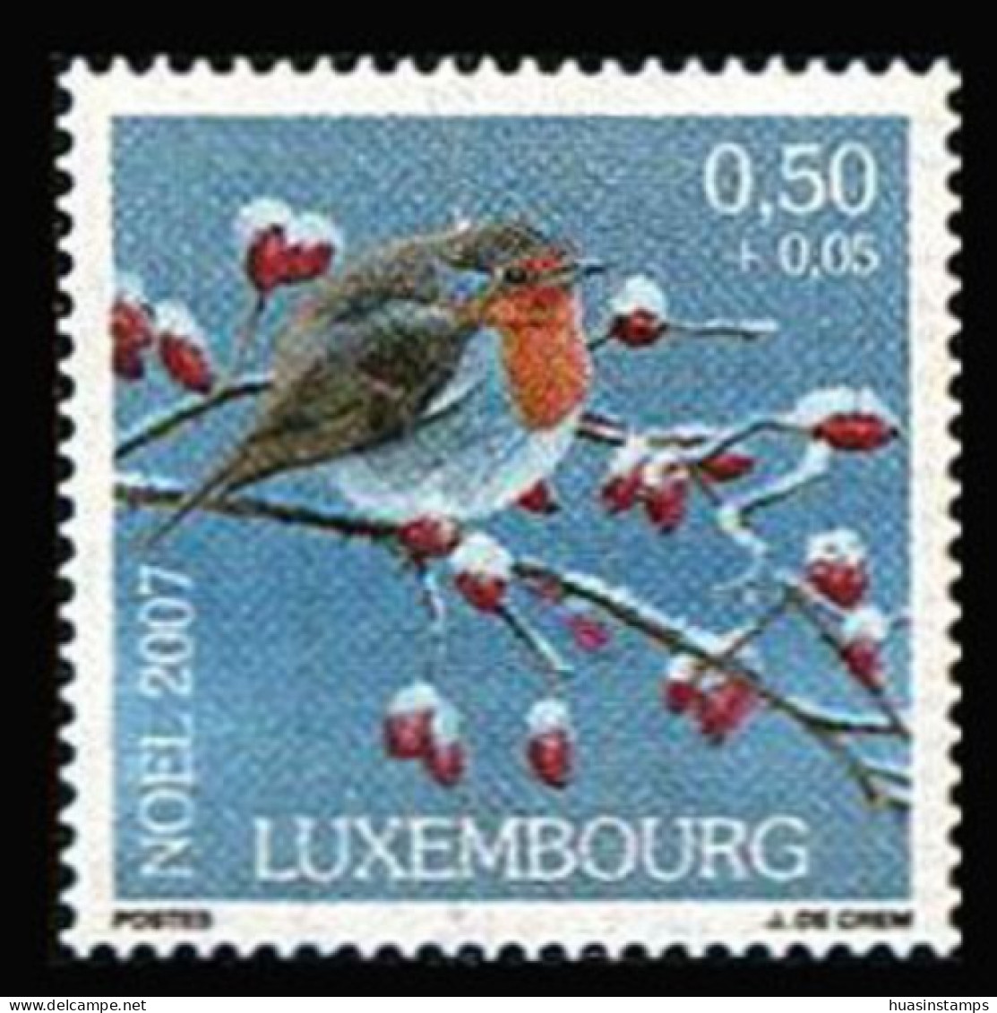 LUXEMBOURG 2007 - Scott# B455 Christmas Set Of 1 MNH - Unused Stamps