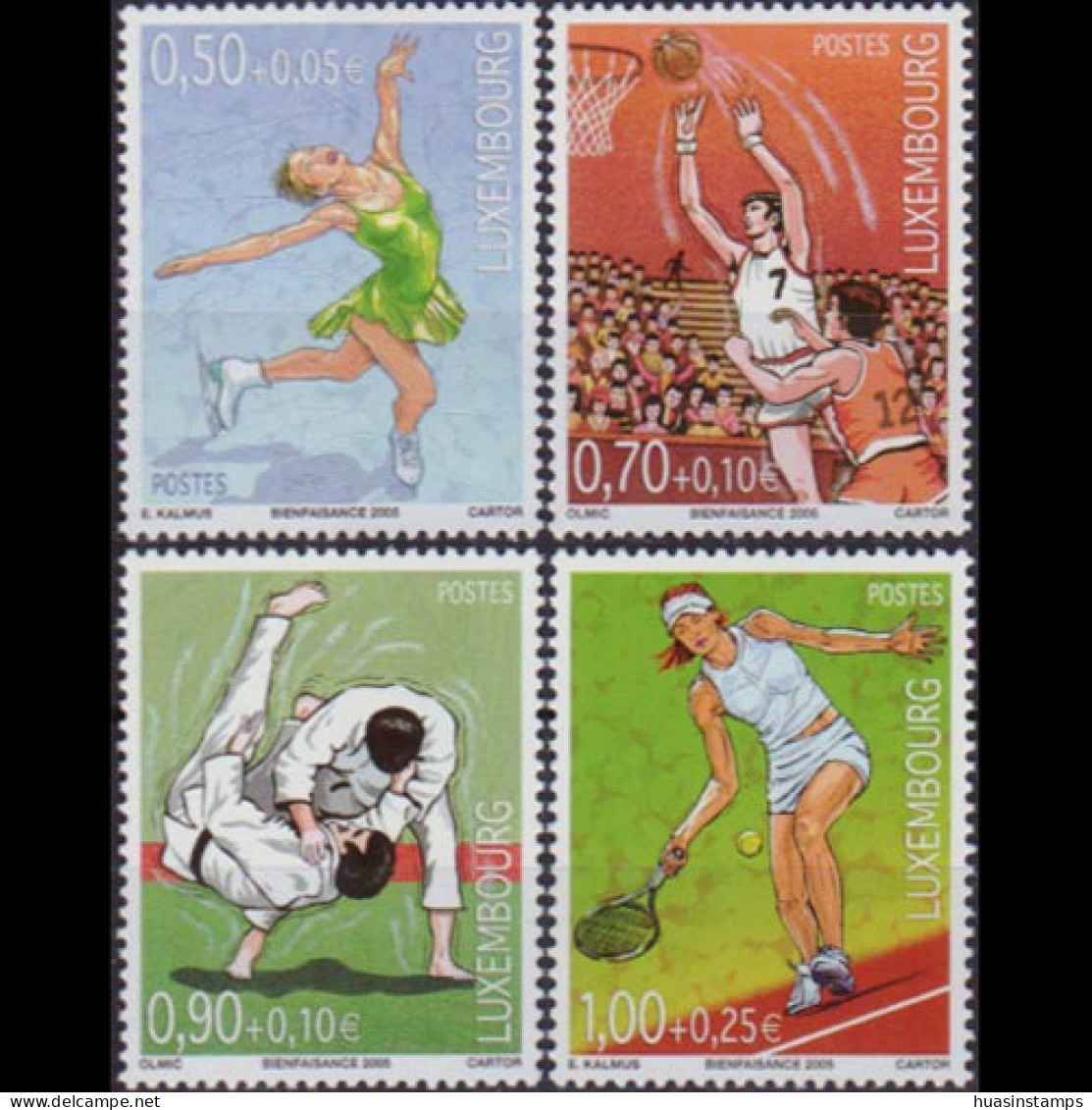 LUXEMBOURG 2005 - Scott# B446-9 Sports Set Of 4 MNH - Neufs