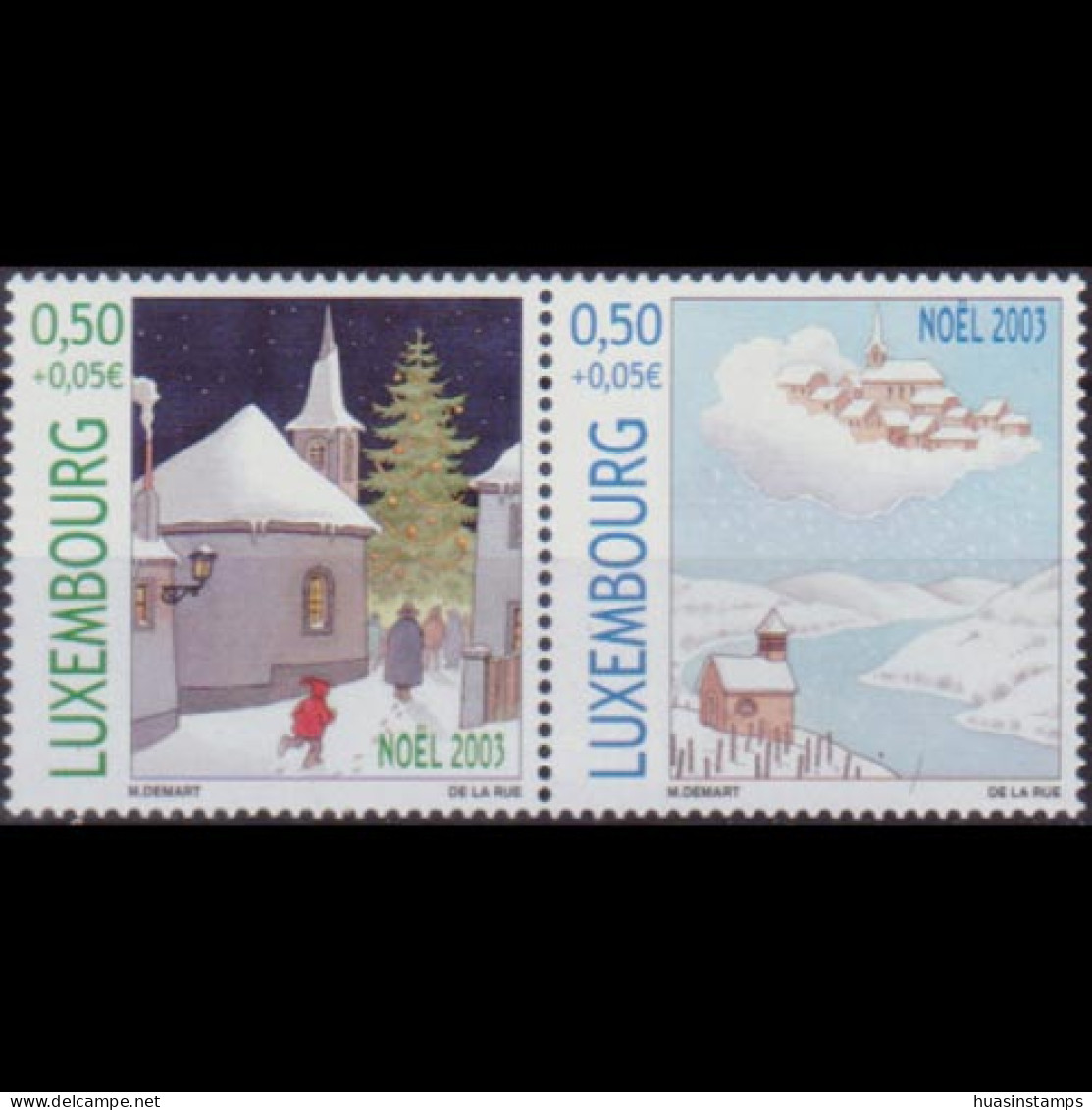 LUXEMBOURG 2003 - Scott# B435 Christmas Set Of 2 MNH - Unused Stamps