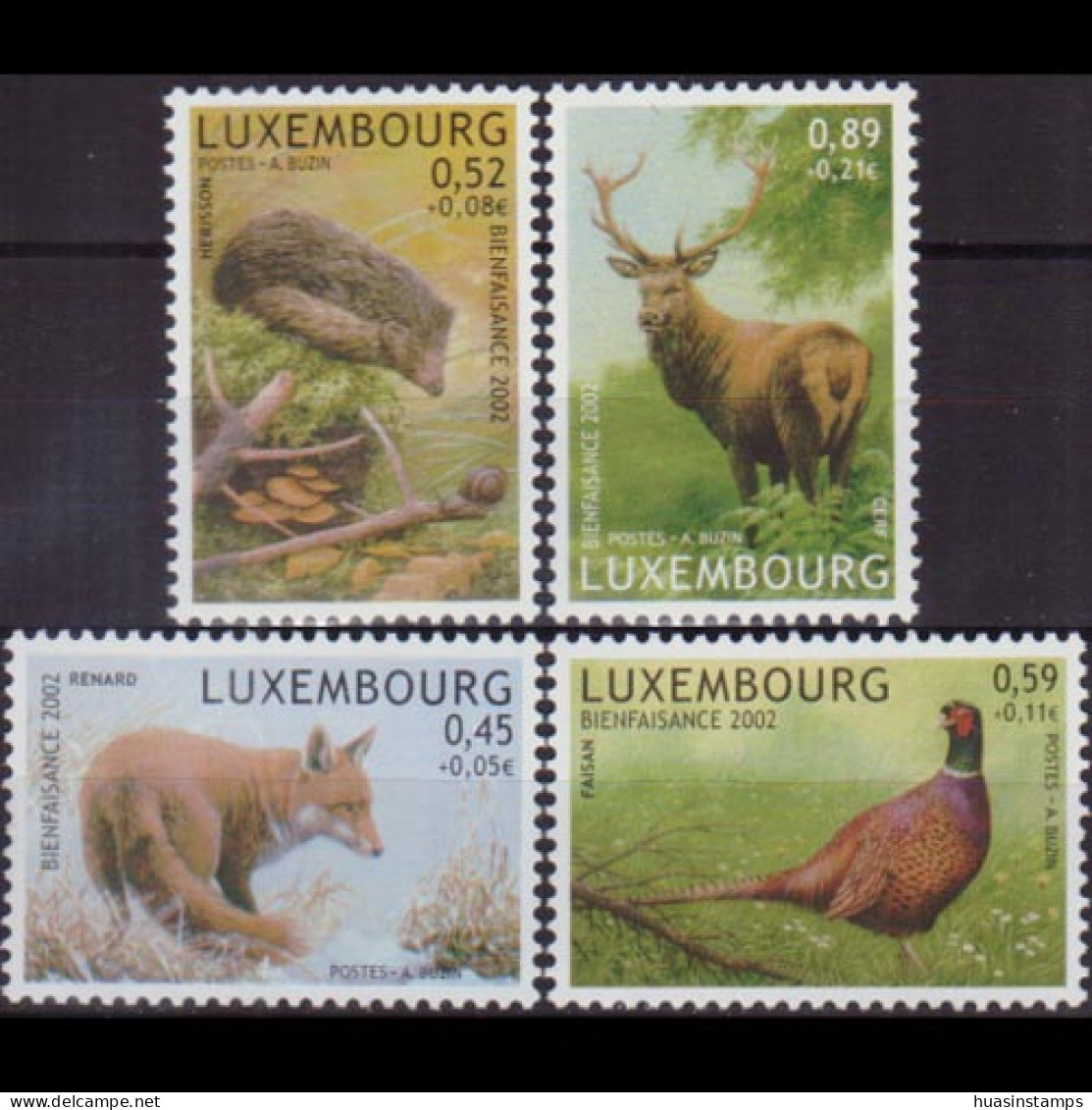 LUXEMBOURG 2002 - Scott# B431-4 Fauna Set Of 4 MNH - Nuovi