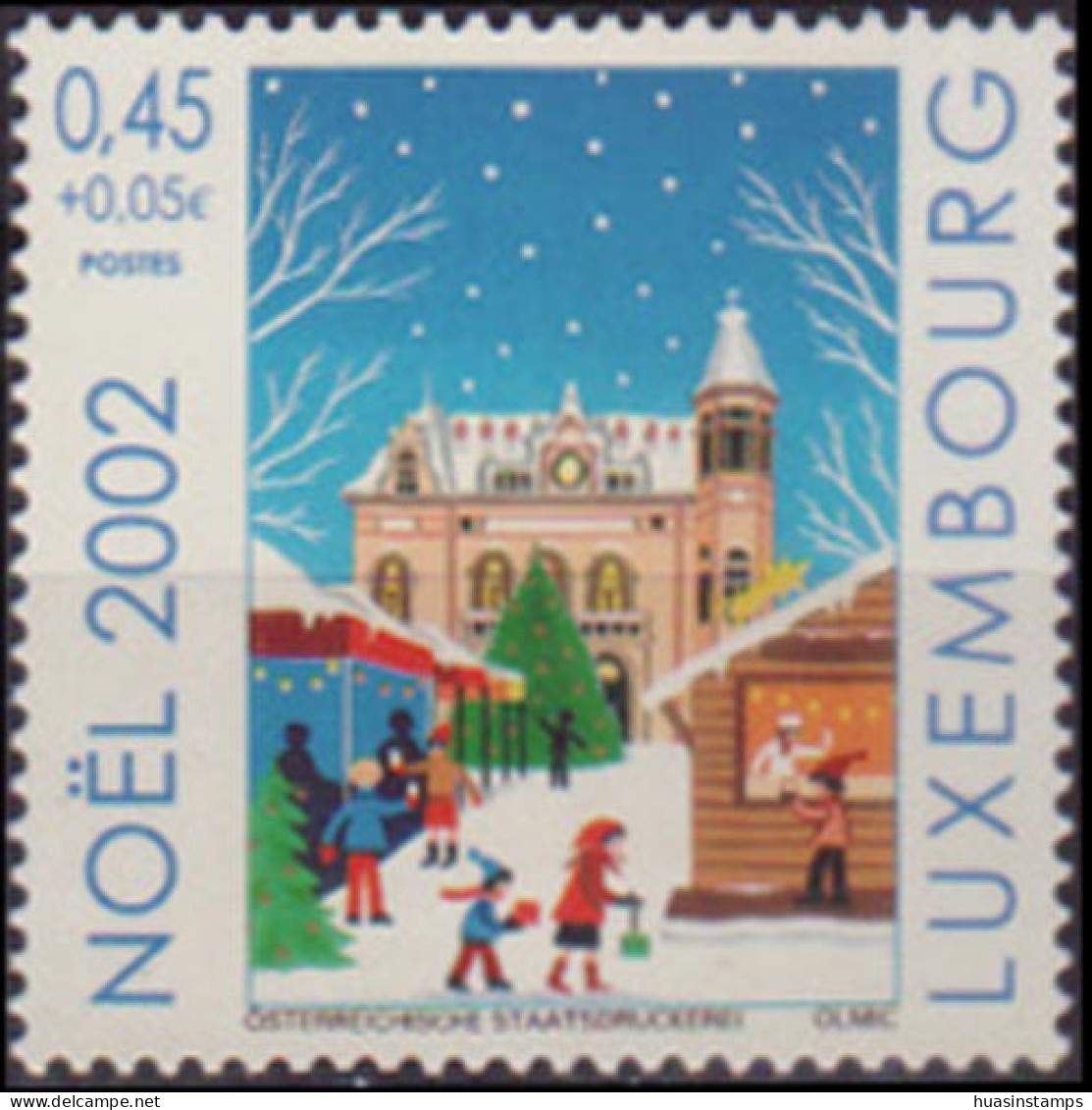 LUXEMBOURG 2002 - Scott# B430 Christmas Set Of 1 MNH - Unused Stamps
