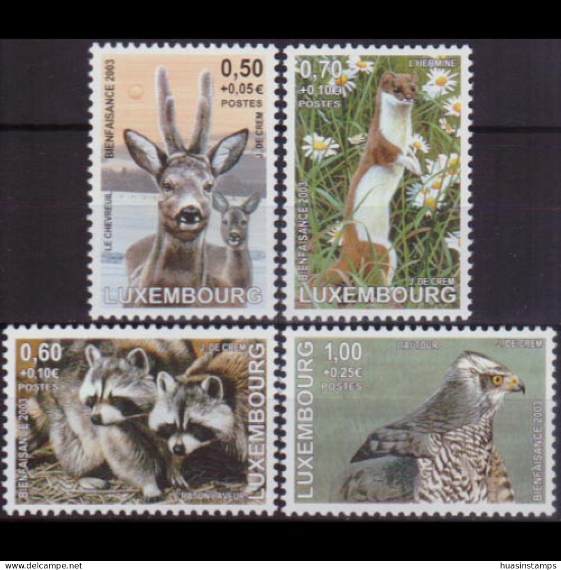 LUXEMBOURG 2003 - Scott# B436-9 Fauna Set Of 4 MNH - Ungebraucht