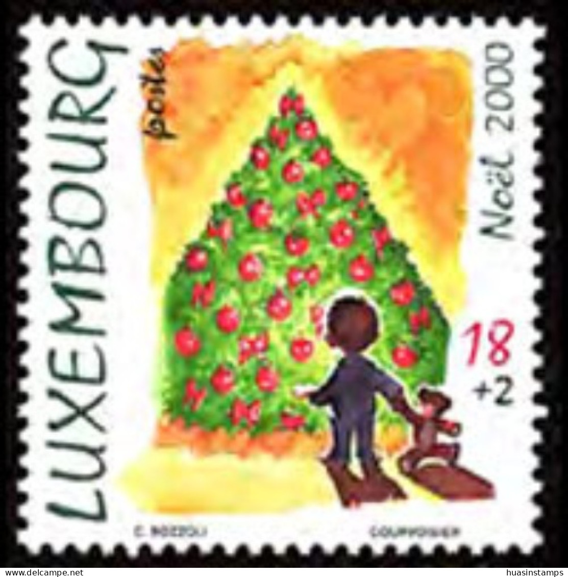 LUXEMBOURG 2000 - Scott# B424 Christmas Set Of 1 MNH - Ungebraucht