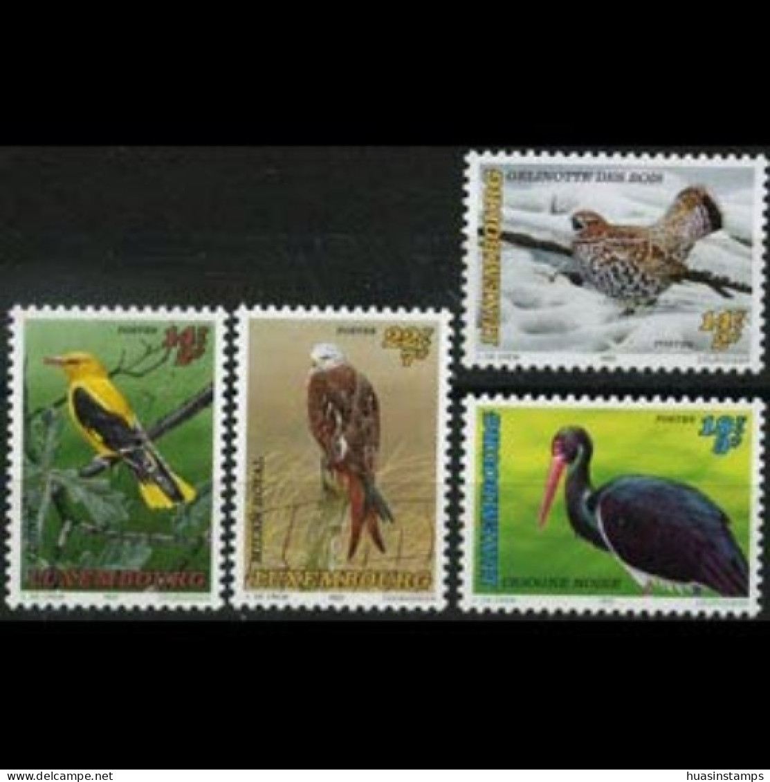 LUXEMBOURG 1992 - Scott# B383-6 Endang.Birds Set Of 4 MNH - Nuevos