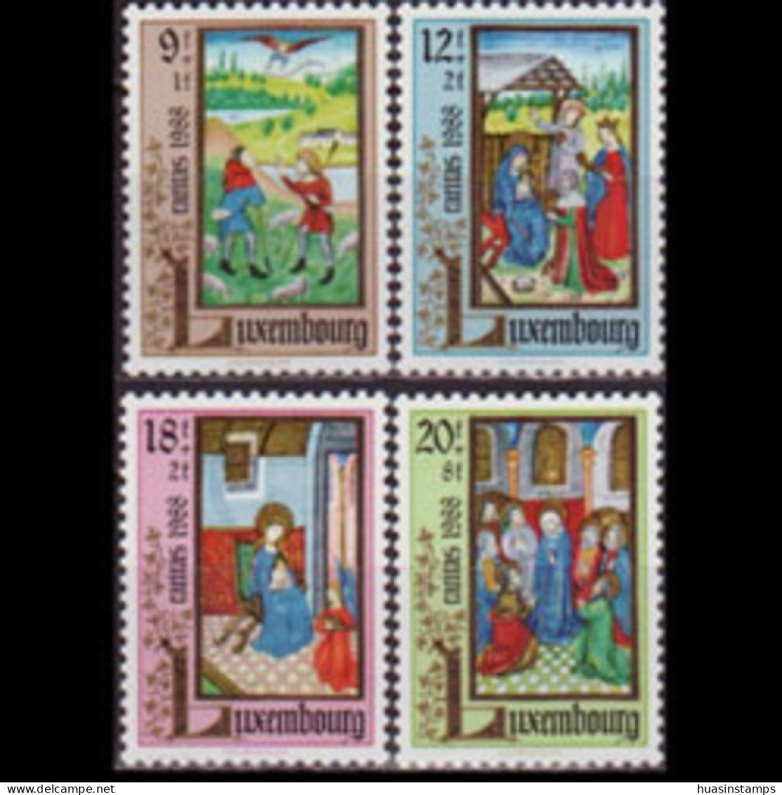 LUXEMBOURG 1988 - Scott# B367-70 Christmas Set Of 4 MNH - Unused Stamps