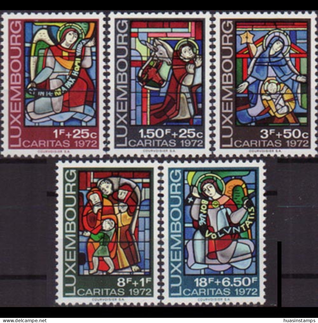 LUXEMBOURG 1972 - #B287-91 Stained Glasses Set Of 5 LH - Neufs