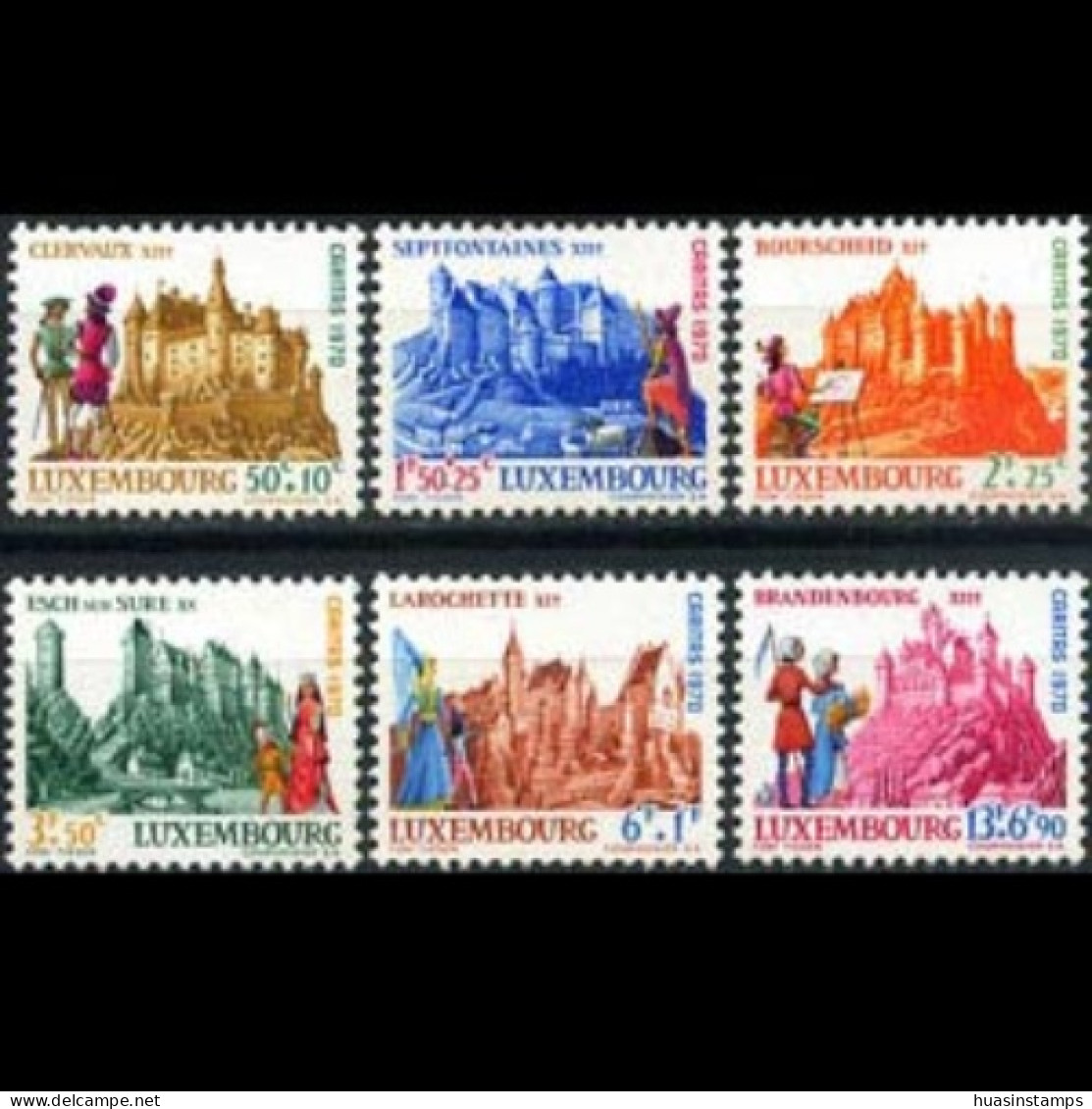 LUXEMBOURG 1970 - Scott# B276-81 Castles Set Of 6 MNH - Nuovi