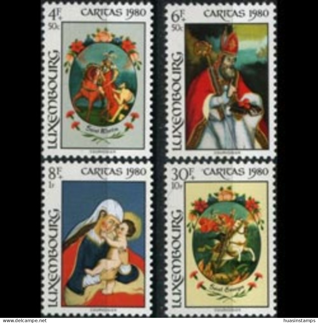 LUXEMBOURG 1980 - Scott# B328-31 Paintings Set Of 4 MNH - Unused Stamps