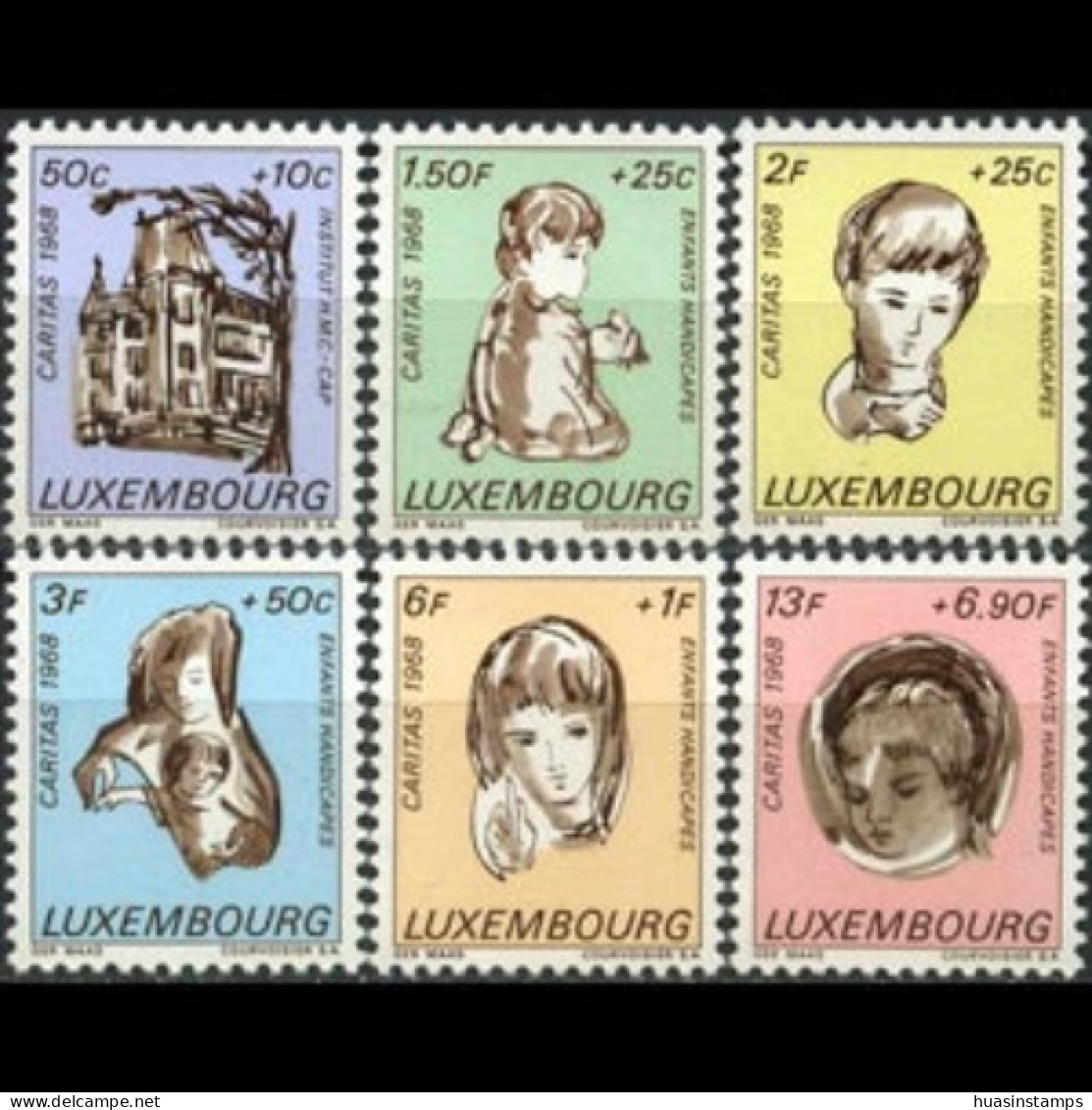 LUXEMBOURG 1968 - Scott# B264-9 Handicapped Set Of 6 MNH - Nuevos