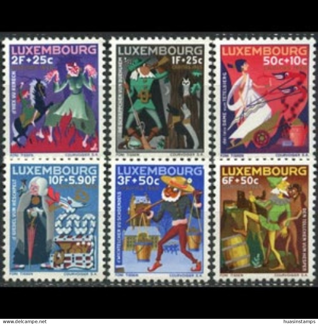 LUXEMBOURG 1965 - Scott# B246-51 Fairy Tales Set Of 6 MNH - Unused Stamps