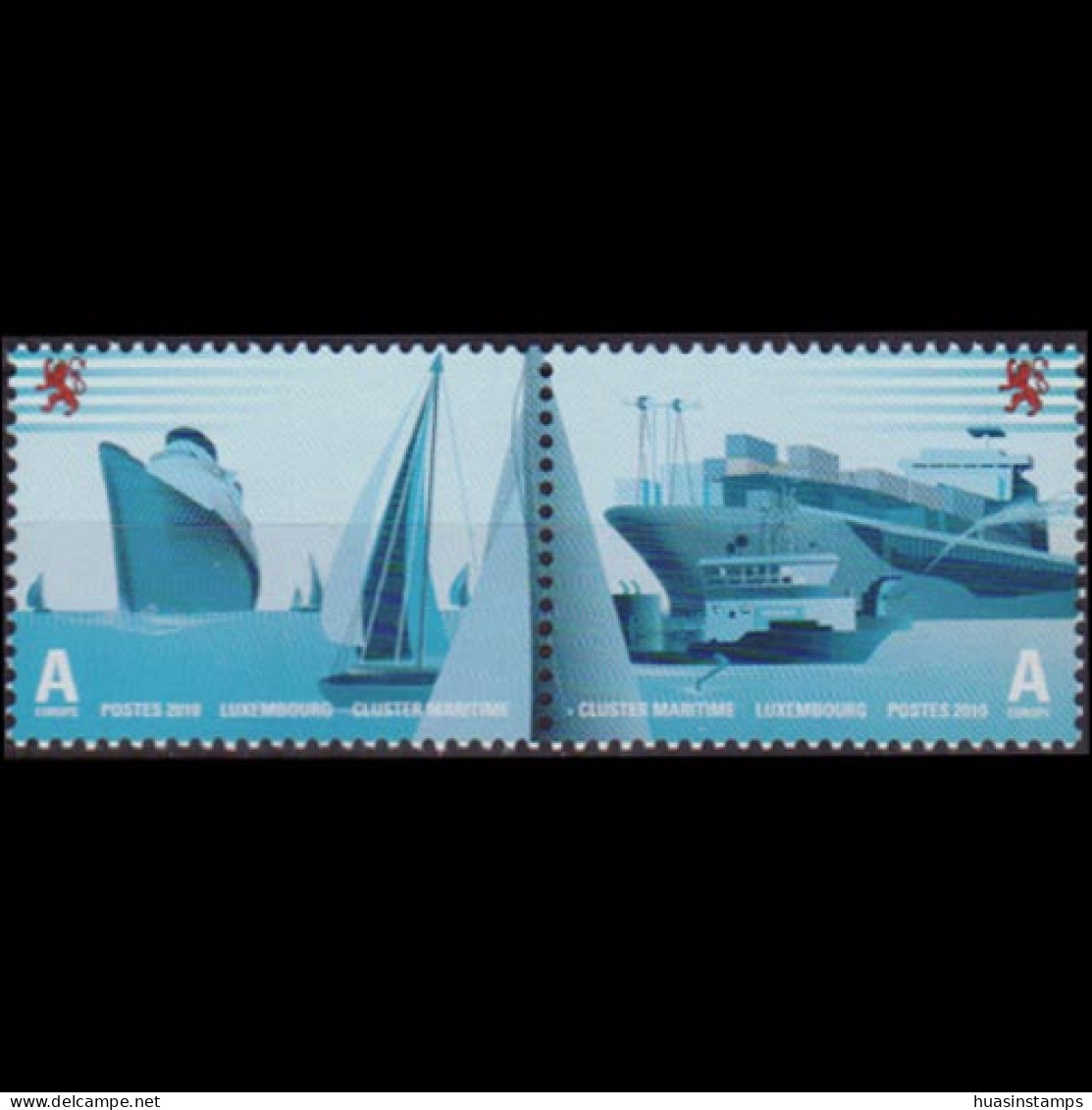LUXEMBOURG 2010 - Scott# 1305 Maritime-Ships Set Of 2 MNH - Unused Stamps