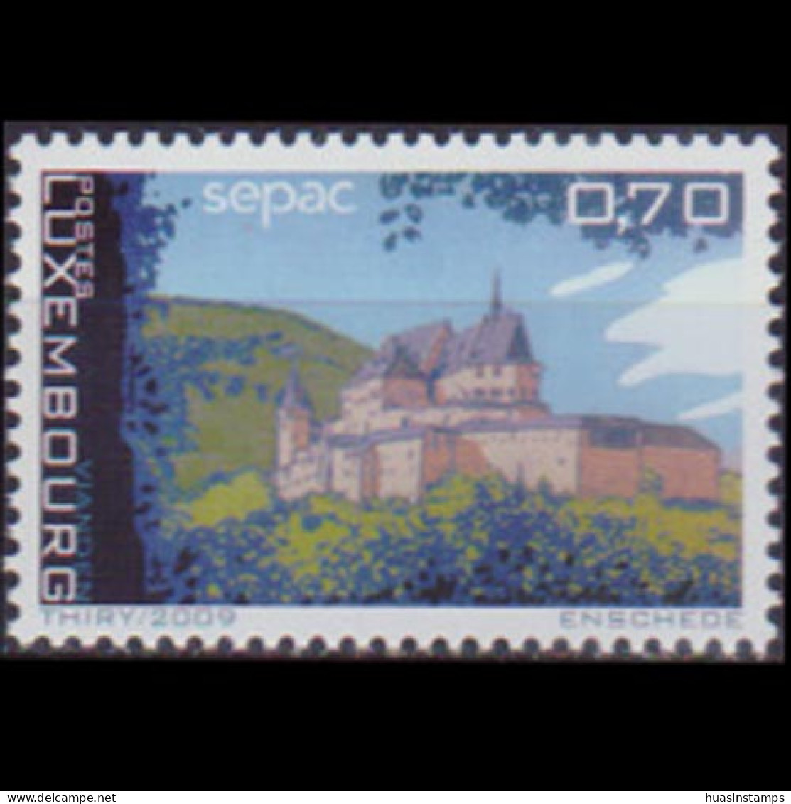 LUXEMBOURG 2009 - Scott# 1276 Vianden Castle Set Of 1 MNH - Unused Stamps