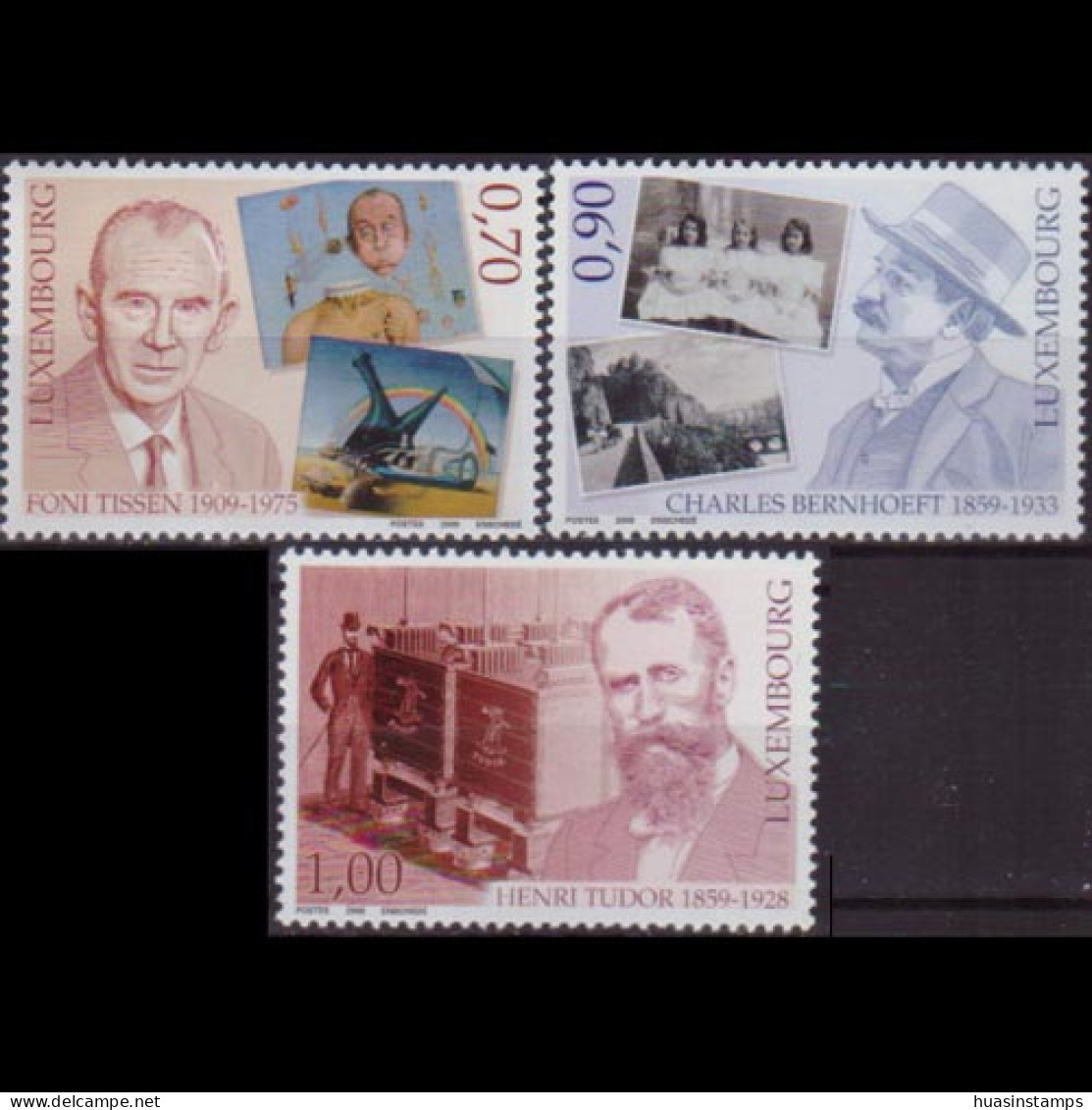 LUXEMBOURG 2009 - Scott# 1273-5 Famous Persons Set Of 3 MNH - Neufs