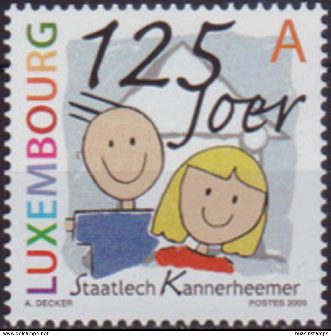 LUXEMBOURG 2009 - Scott# 1268 Children House Set Of 1 MNH - Unused Stamps