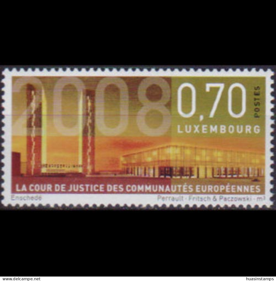 LUXEMBOURG 2008 - Scott# 1255 New Courthouse Set Of 1 MNH - Unused Stamps