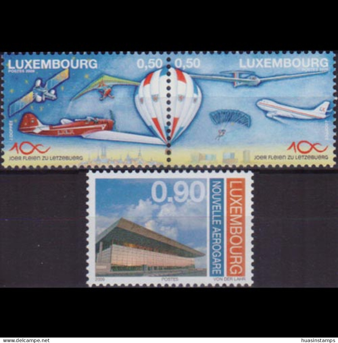 LUXEMBOURG 2009 - Scott# 1258-9 Aero Club Set Of 3 MNH - Ungebraucht