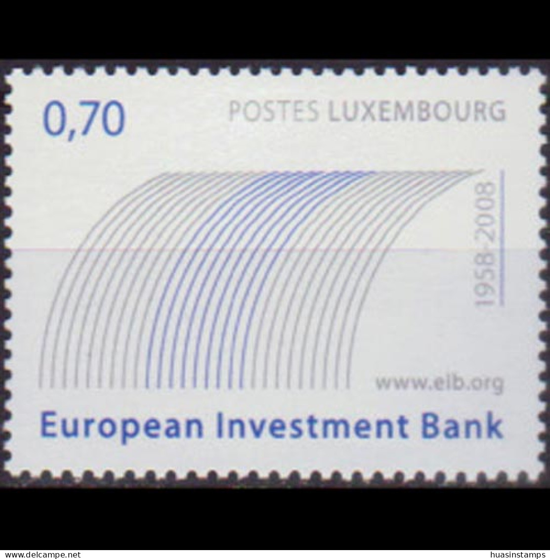 LUXEMBOURG 2008 - Scott# 1227 Investment Bank Set Of 1 MNH - Unused Stamps