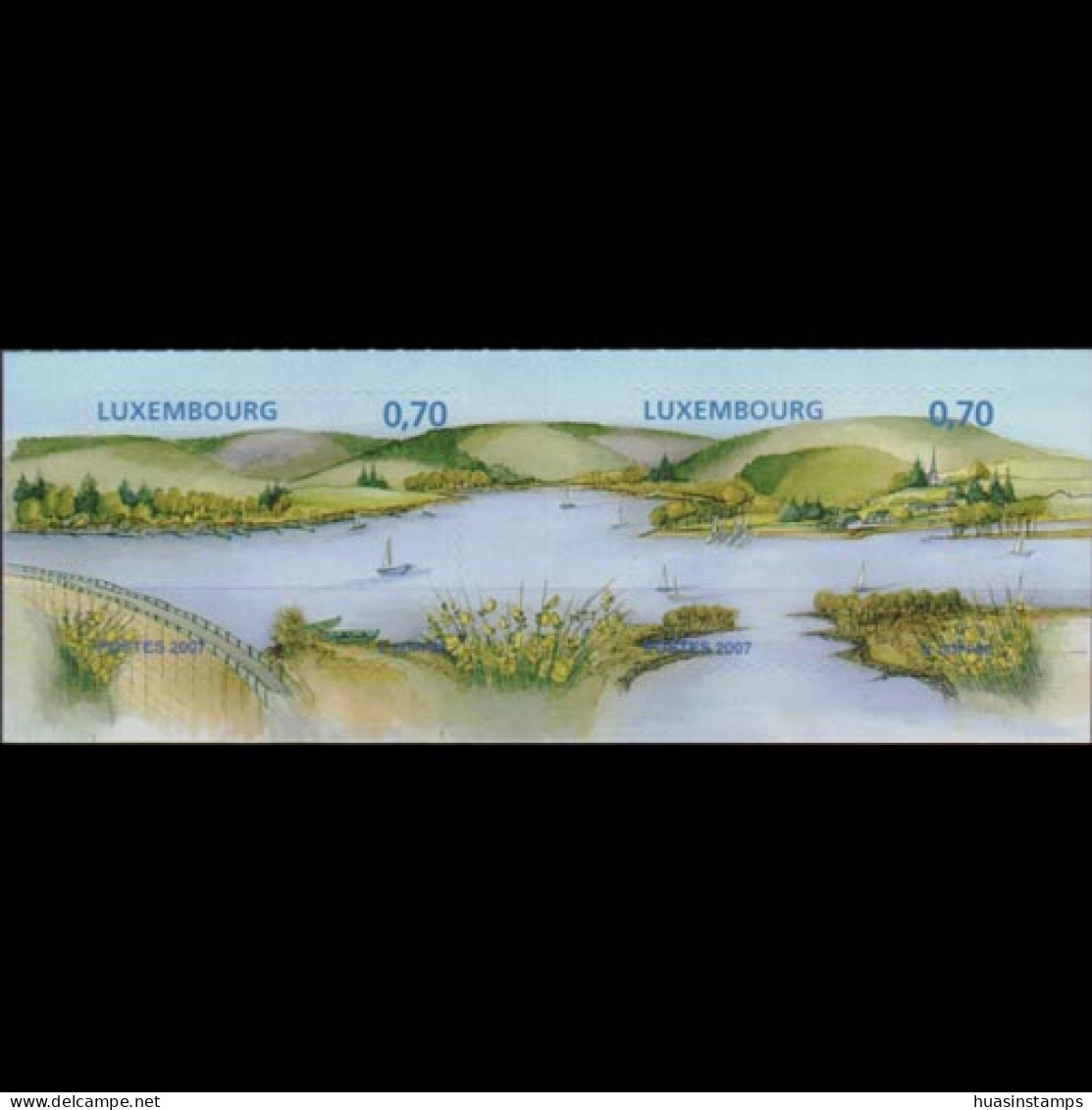 LUXEMBOURG 2007 - Scott# 1225 Lakes Set Of 2 MNH - Unused Stamps