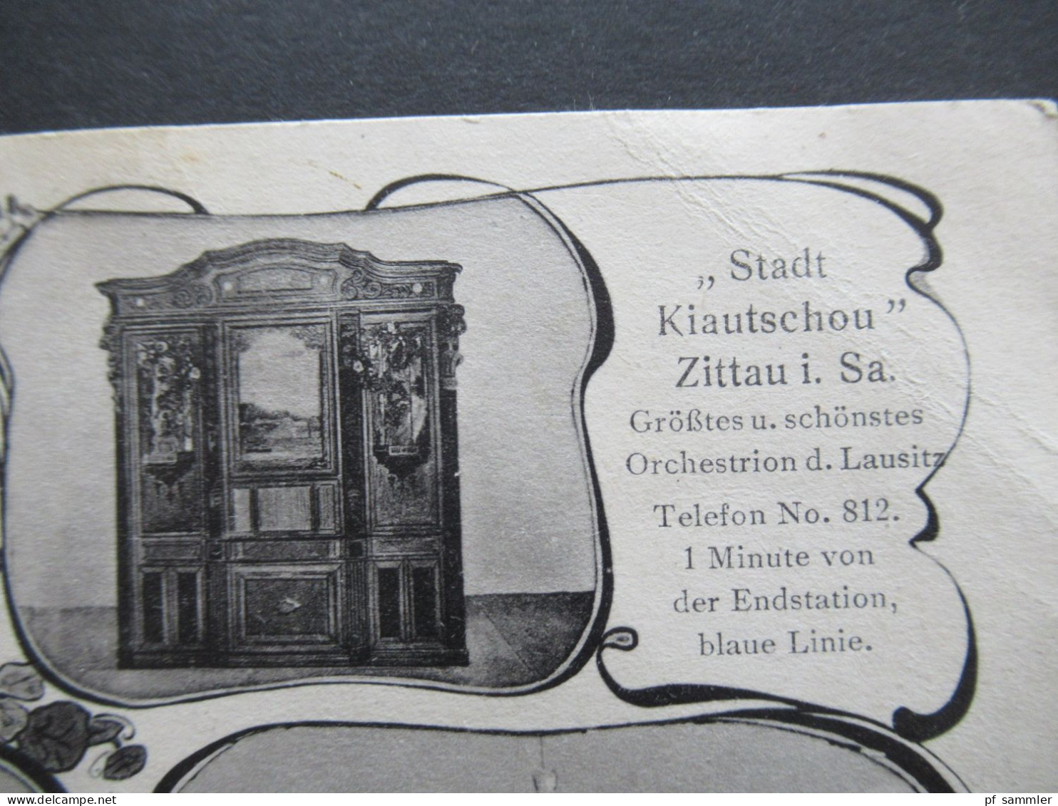 Bessere Mehrbild Ak Gruß Aus Zittau Restauration "Stadt Kiautschou" 1929 Größtes Und Schönstes Orchestrion Der Lausitz - Hotels & Gaststätten