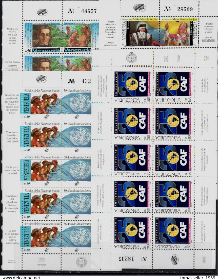 Venezuela- 14!!! Years Sets.Almost 110 Issues  .MNH** - Venezuela