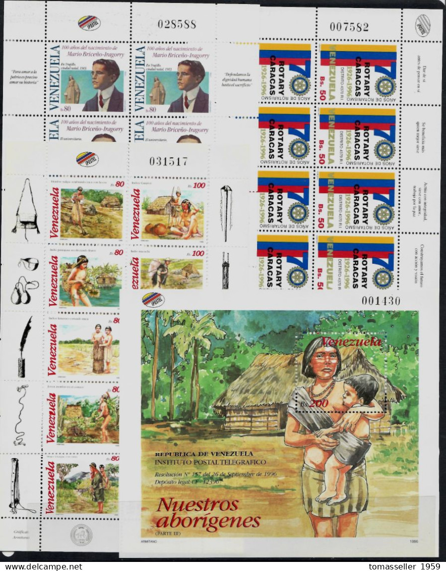 Venezuela- 14!!! Years sets.Almost 110 Issues  .MNH**