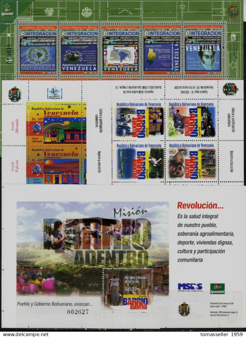 Venezuela- 14!!! Years sets.Almost 110 Issues  .MNH**