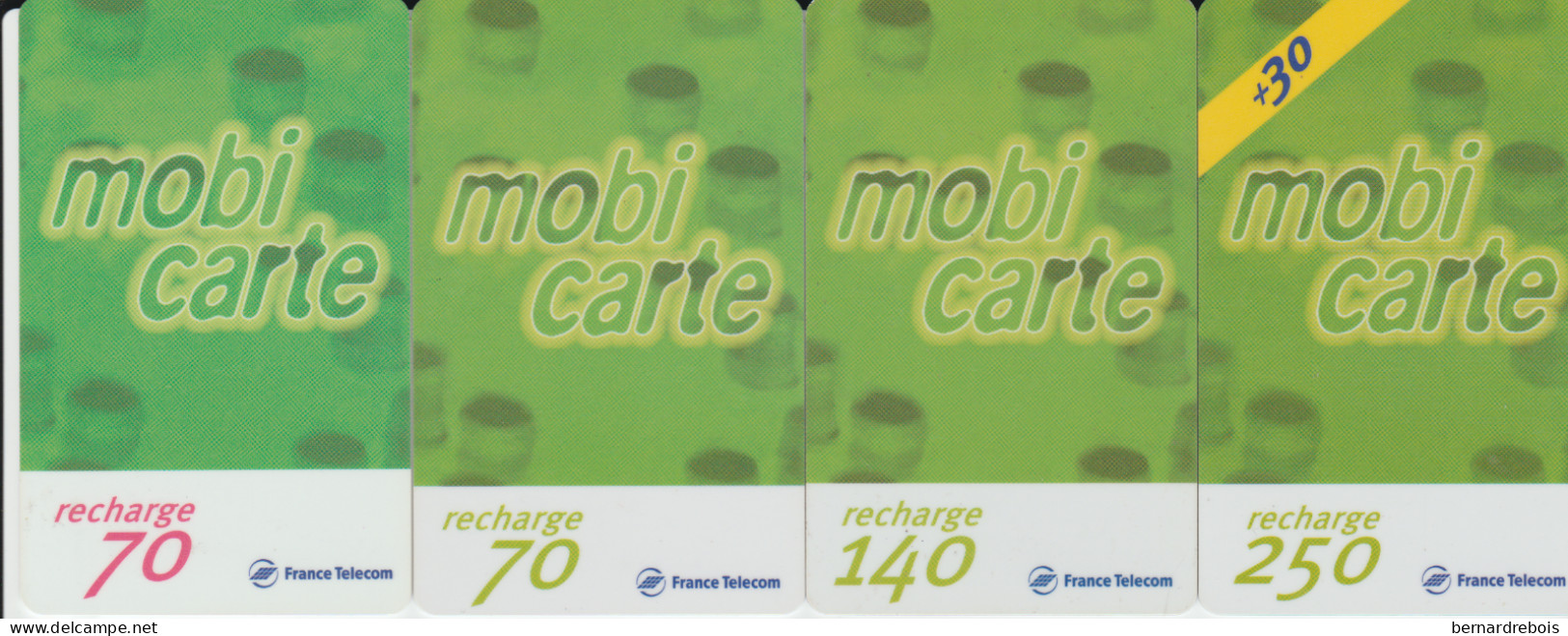 TC17 - 4 RECHARGES MOBICARTES Pour 2 Euros - Other & Unclassified