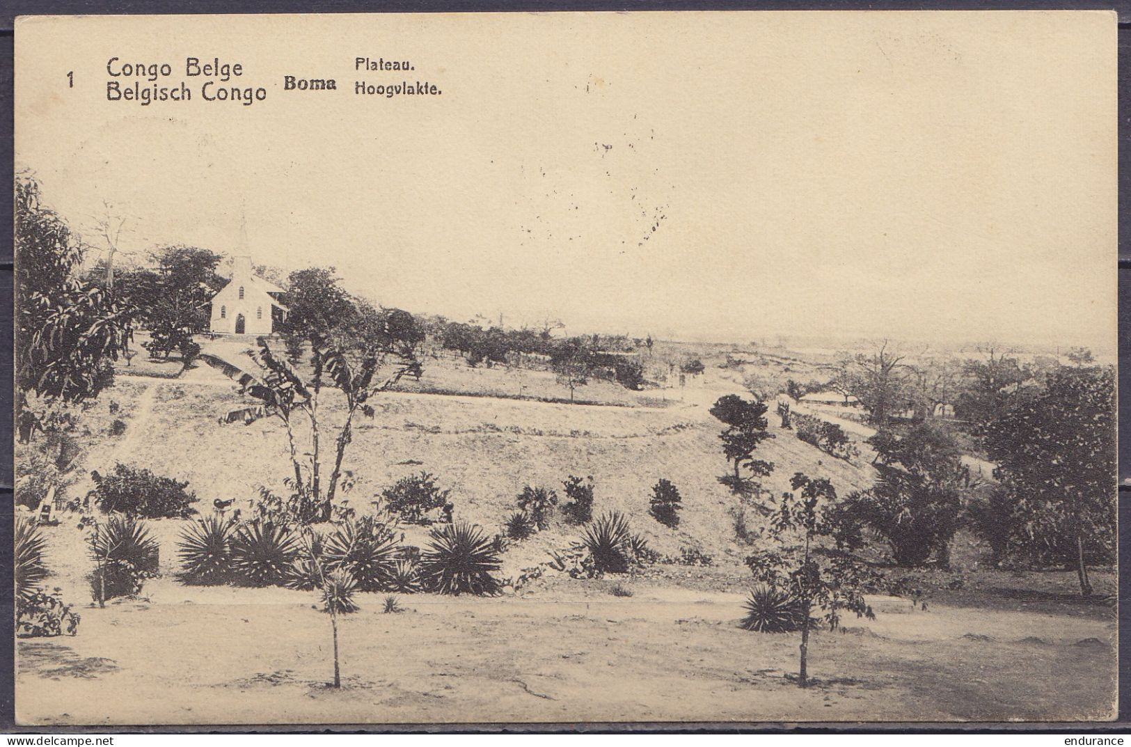 Congo Belge - EP CP 10c Rouge-brun "Plateau De Boma" De Kumbundji Càd KAMBOVE/7 MAI 1913 Pour BRUXELLES - Càd Arrivée BR - Entiers Postaux