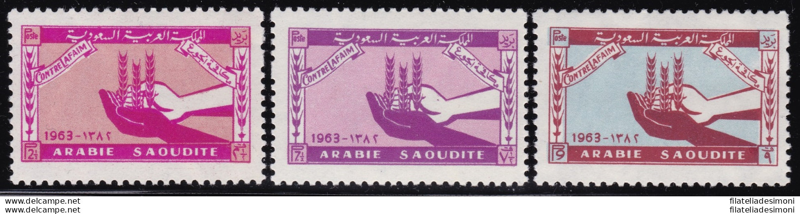 1963 ARABIA SAUDITA/SAUDI ARABIA, SG 459/461 MNH/** - Saudi Arabia