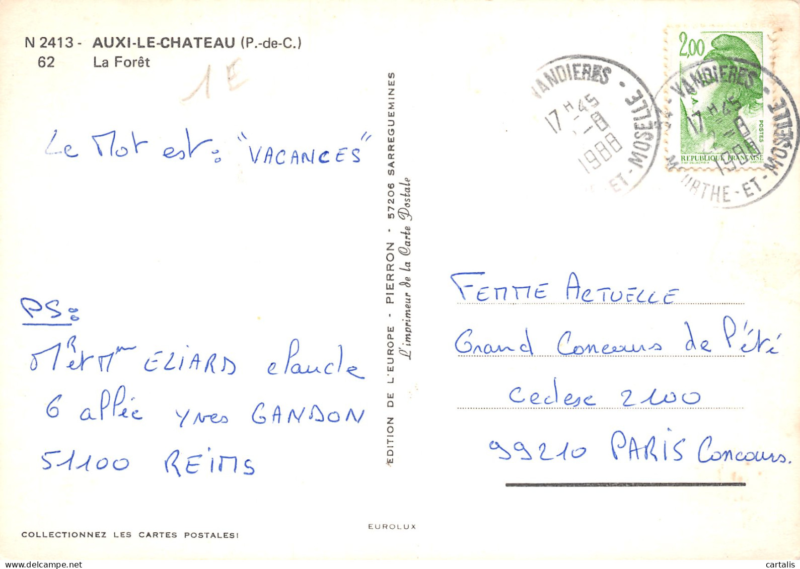 62-AUXI LE CHATEAU-N°3921-B/0033 - Auxi Le Chateau