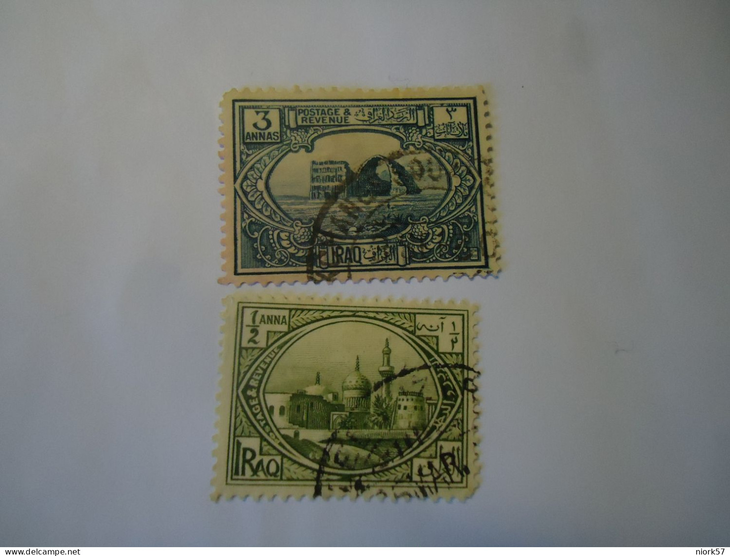 IRAQ  USED  STAMPS MONUMENTS 1923 WITH POSTMARK - Iraq