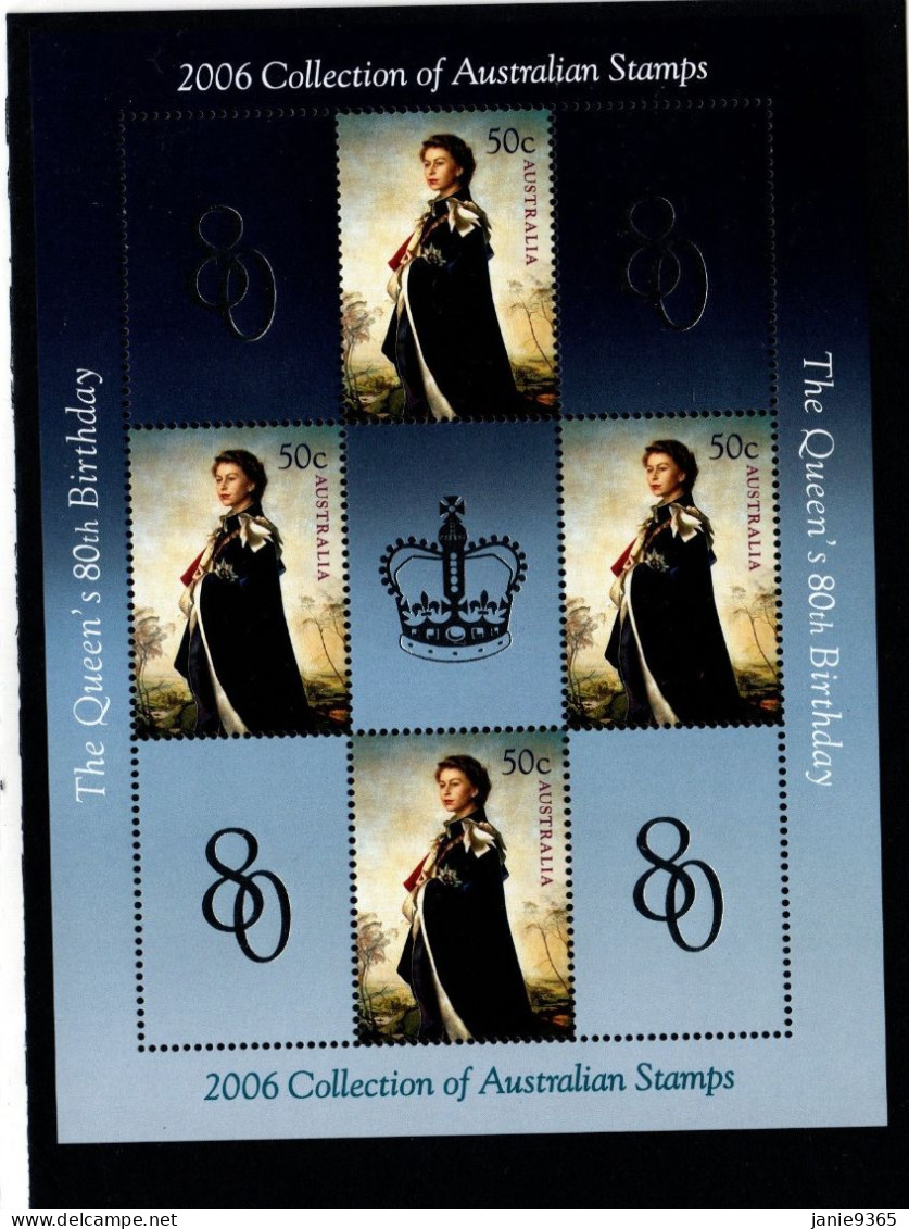 Australia 2006 Queen Elizabeth Birthday Sheetlet,Mint Never Hinged - Ungebraucht