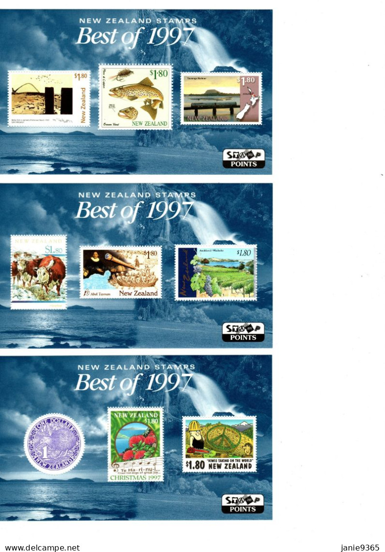 New Zealand Cat 1622-24  1997  Best Of 1996 Mini Sheets,Mint Never Hinged - Ungebraucht