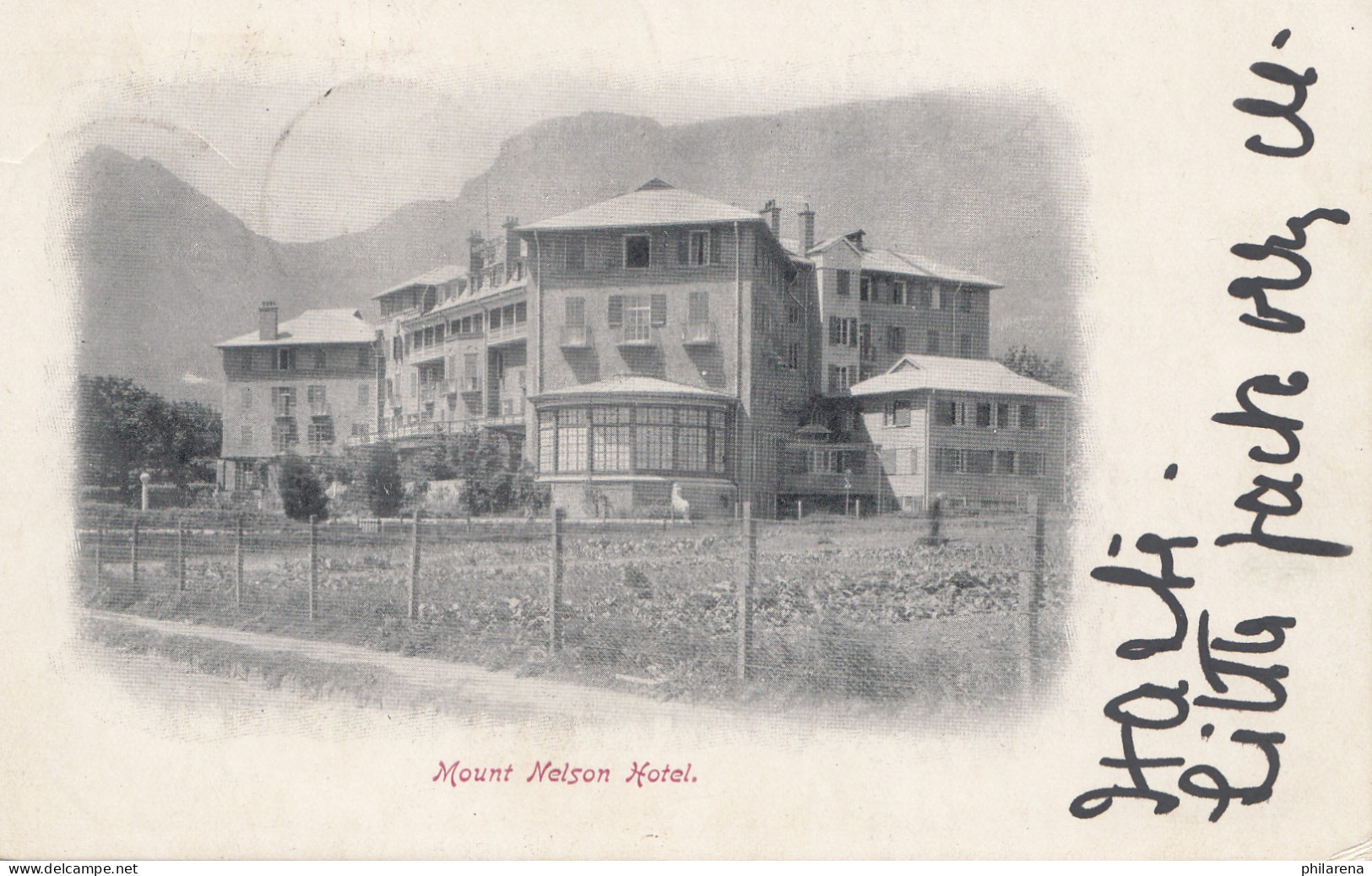 Cape Of Good Hope: 1905: Post Card Mount Nelson Hotel To England - Sonstige & Ohne Zuordnung