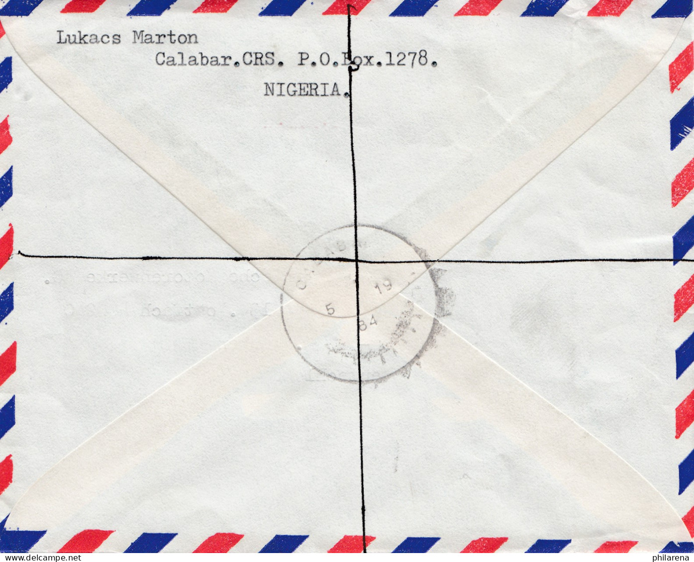 Nigeria: 1984 Air Mail To München BMW - Nigeria (1961-...)