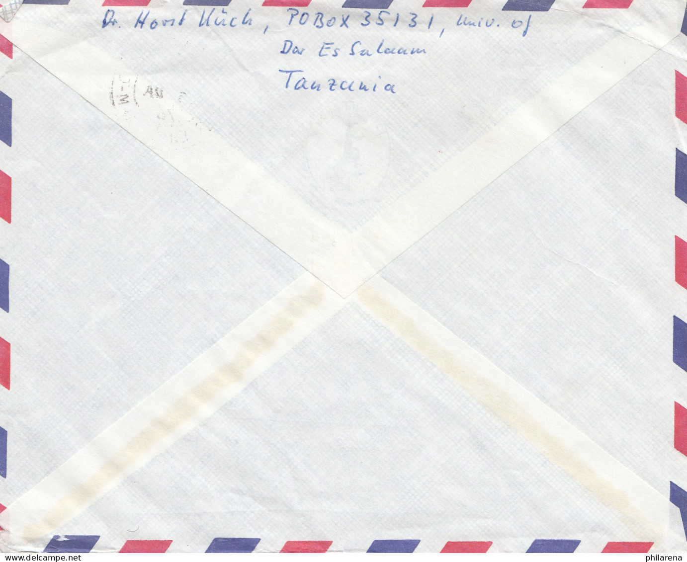 Tanzania: Dar Es Salaam Air Mail 1976 To BMW München - Tansania (1964-...)