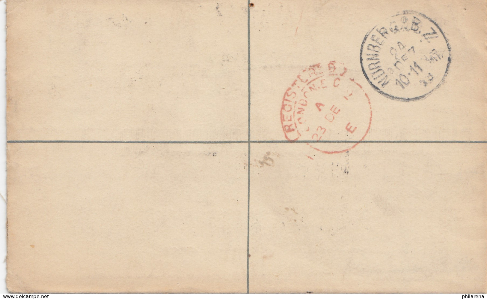 Transvaal: Knights Registered Letter 1913 To Nürnberg - Sonstige & Ohne Zuordnung