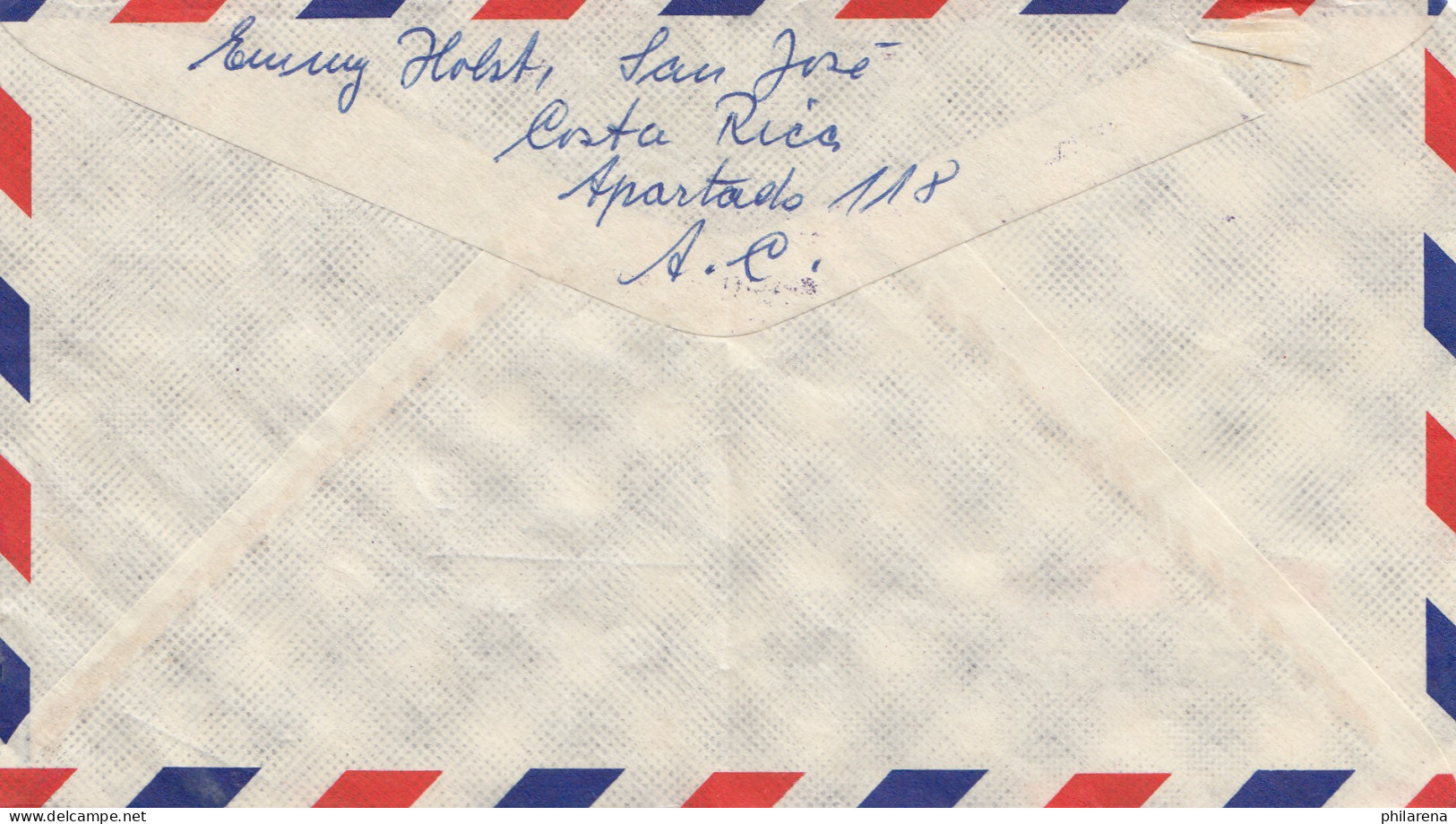 Costa Rica: 1982: Air Mail San Jose To Zürich - Costa Rica