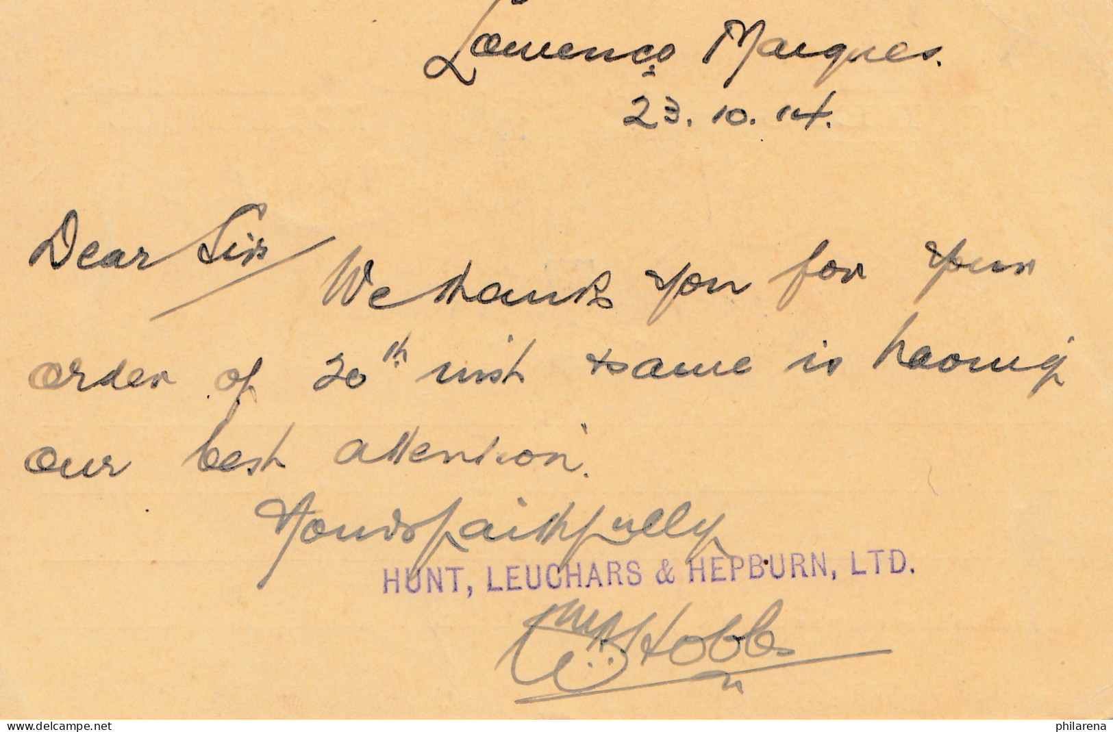 Mocambique 1914: Post Card  Lourenco Marques To Petersburg - Mosambik